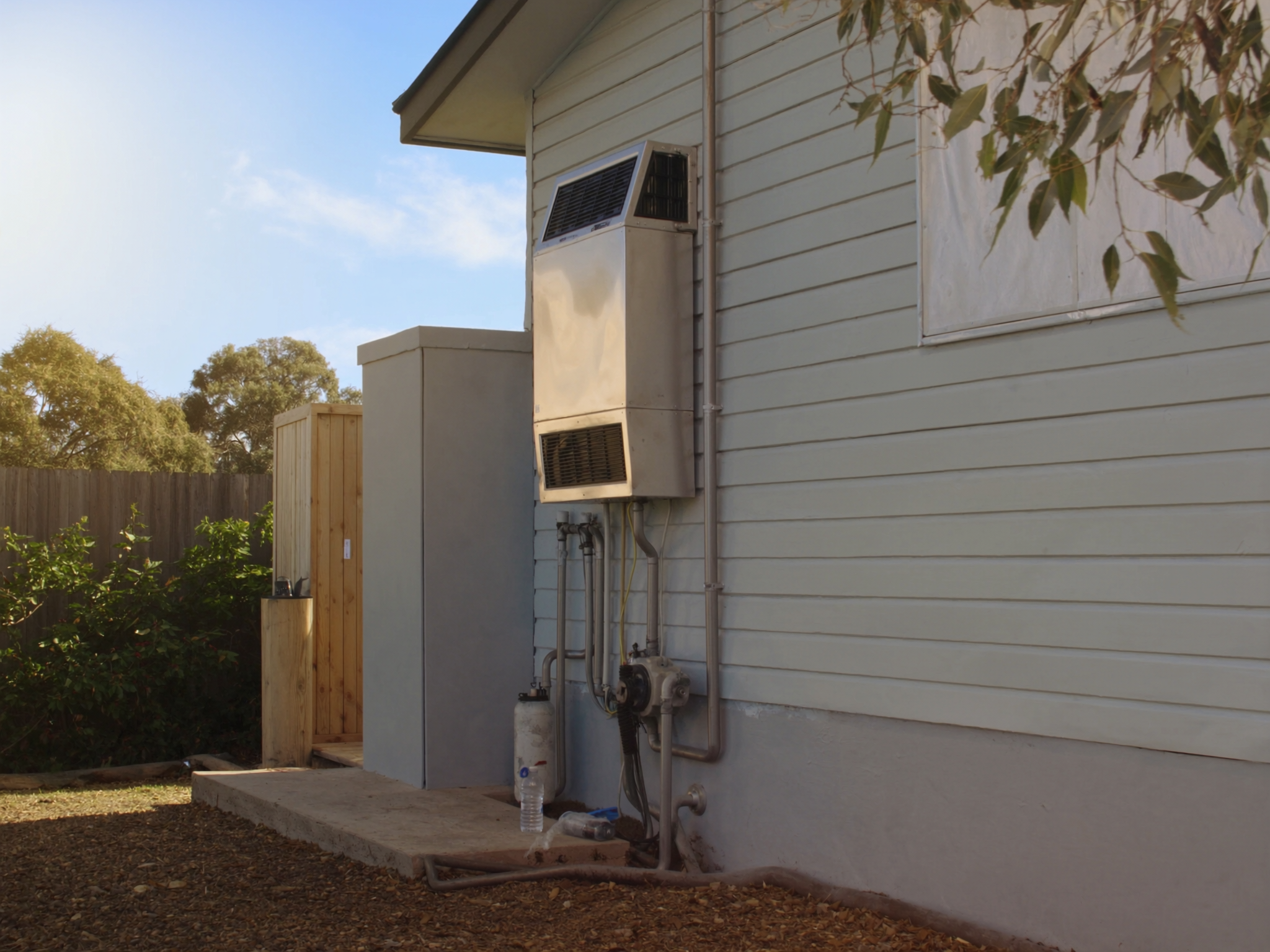 Heat pump hot water — Heat-pump hot water swapped in